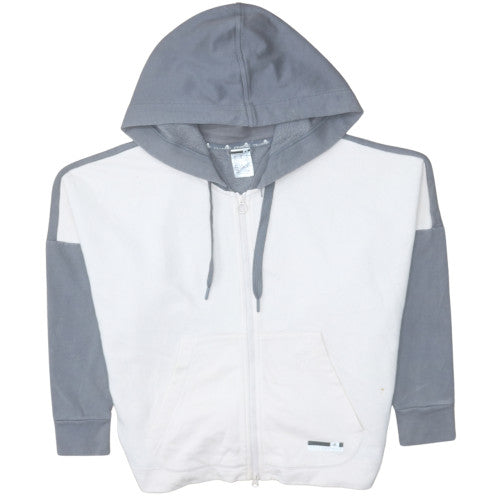 Womens UK Size M Adidas Grey Full Zip Hoodie