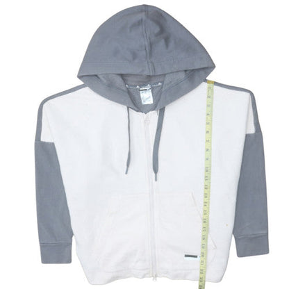 Womens UK Size M Adidas Grey Full Zip Hoodie