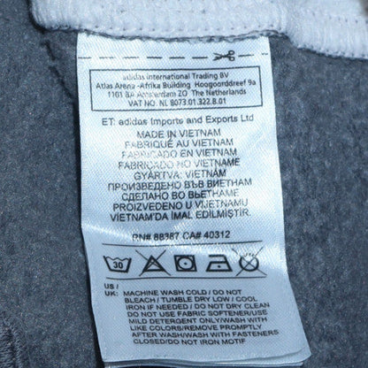 Womens UK Size M Adidas Grey Full Zip Hoodie