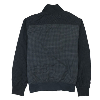 Nike Mens Black Grid Track Jacket Medium Nylon Blend Zip Sportswear
