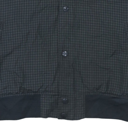Nike Mens Black Grid Track Jacket Medium Nylon Blend Zip Sportswear