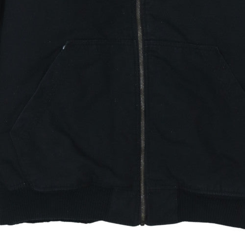 H&M L.O.G.G. Mens Black XL Hooded Lined Cotton Jacket