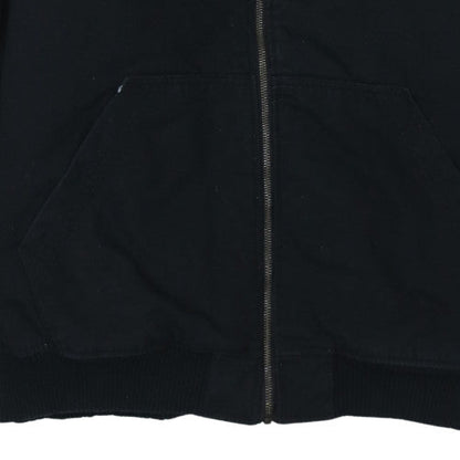H&M L.O.G.G. Mens Black XL Hooded Lined Cotton Jacket