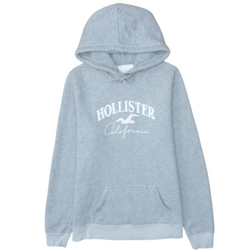 Womens UK Size L Hollister Grey Pullover Hoodie
