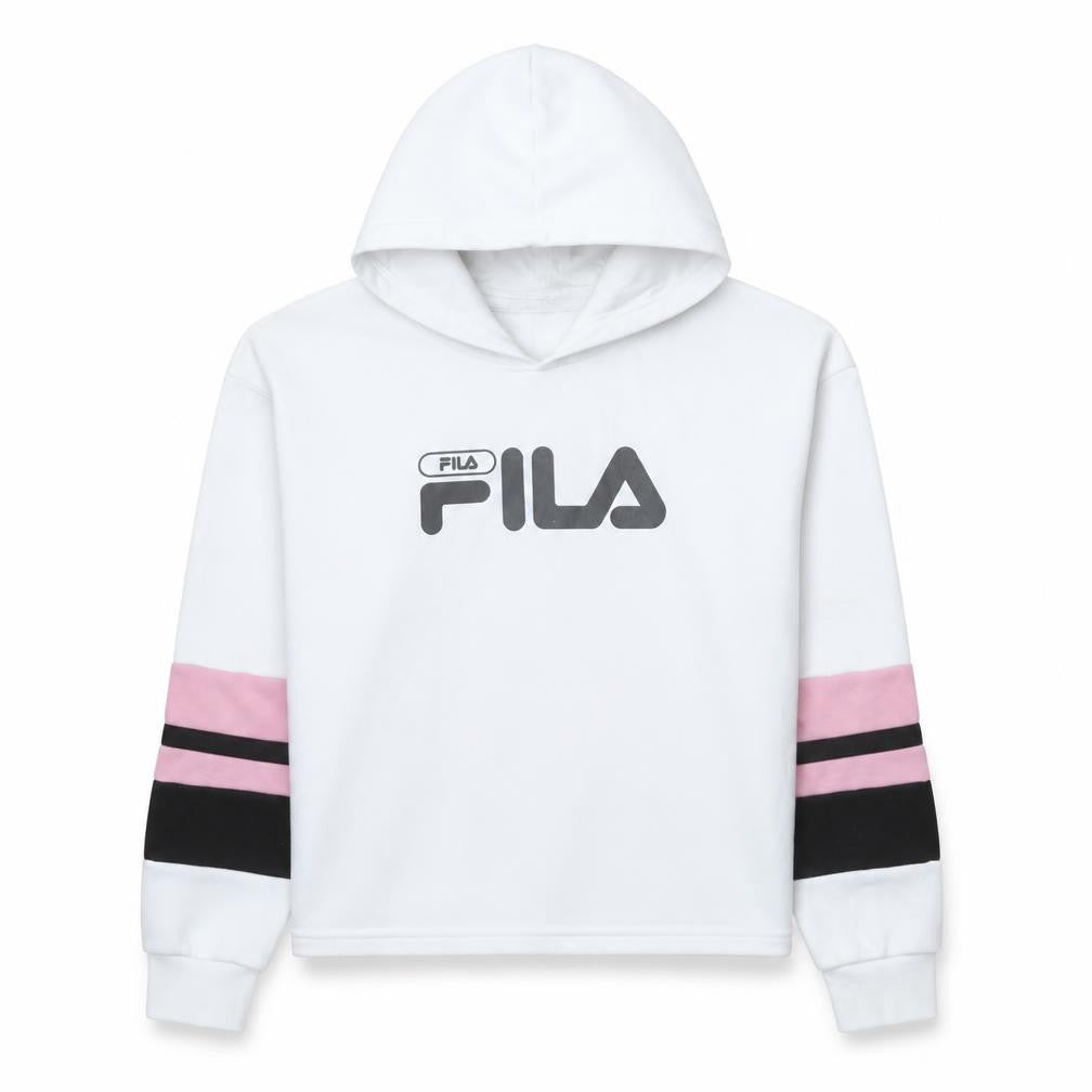 Womens UK Size XL Fila White Pullover Hoodie