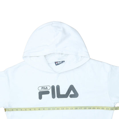 Womens UK Size XL Fila White Pullover Hoodie