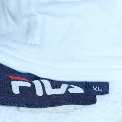 Womens UK Size XL Fila White Pullover Hoodie