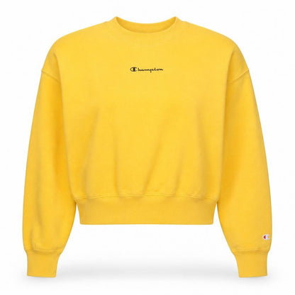 Womens UK Size S Champion Yellow Pullover Sweatshirt