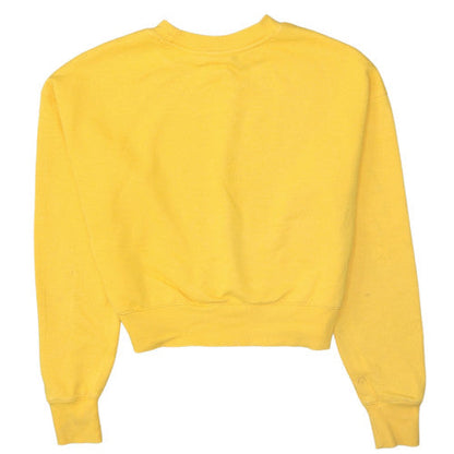 Womens UK Size S Champion Yellow Pullover Sweatshirt