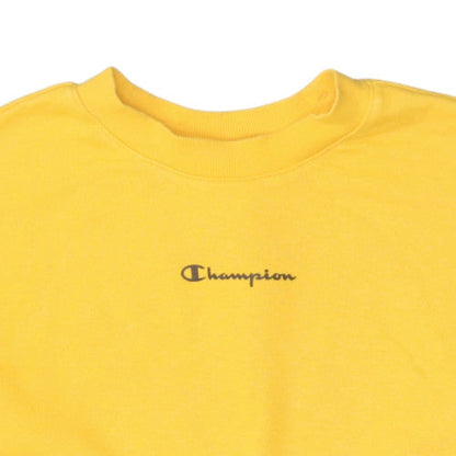 Womens UK Size S Champion Yellow Pullover Sweatshirt