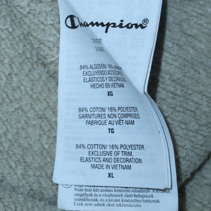 Champion Men Khaki XL Sweatshirt Cotton Blend Classic Fit