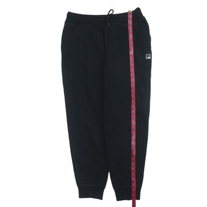 Fila Men’s Black Jogger Trousers L Regular Fit Fleece Casual