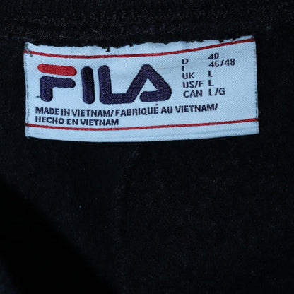 Fila Men’s Black Jogger Trousers L Regular Fit Fleece Casual