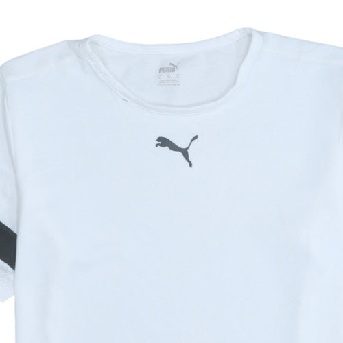 Puma Men's White XL Basic Crew Neck Sports T-Shirt