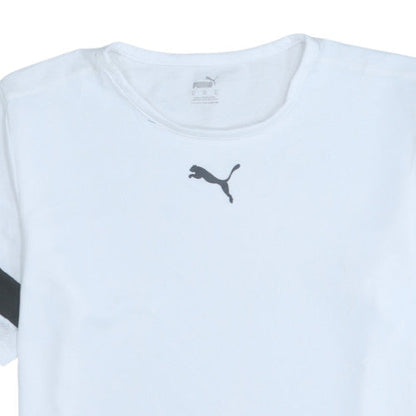 Puma Men's White XL Basic Crew Neck Sports T-Shirt