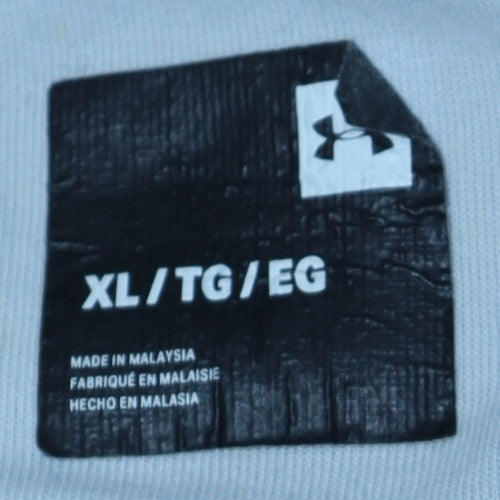 Mens UK Size XL Under Armour Grey Full Zip Hoodie
