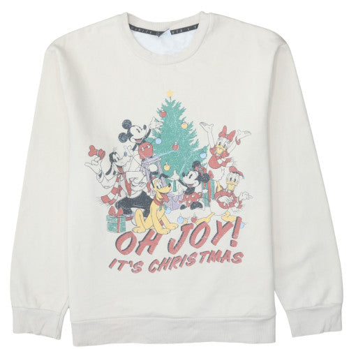 Womens UK Size L Disney at George Beige Pullover Sweatshirt
