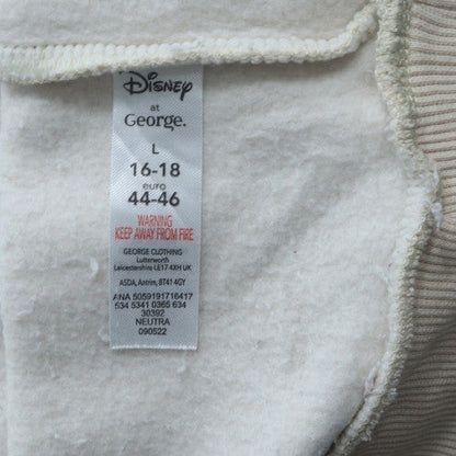 Womens UK Size L Disney at George Beige Pullover Sweatshirt