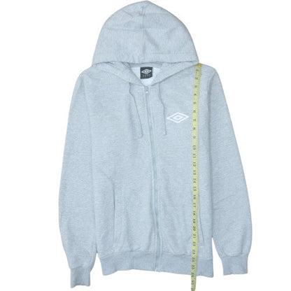 Mens UK Size M Umbro Grey Full Zip Hoodie