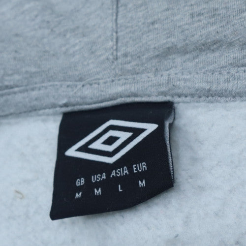 Mens UK Size M Umbro Grey Full Zip Hoodie