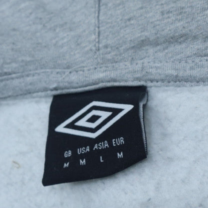 Mens UK Size M Umbro Grey Full Zip Hoodie
