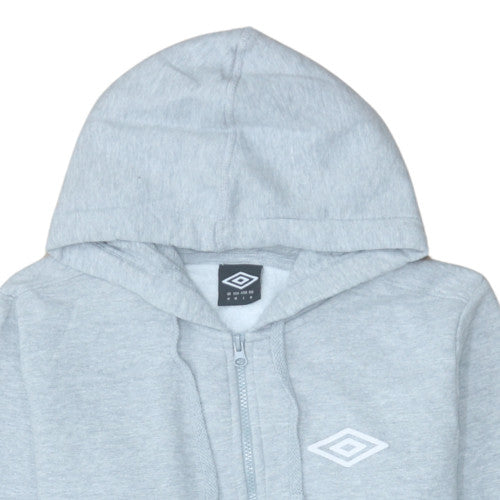 Mens UK Size M Umbro Grey Full Zip Hoodie