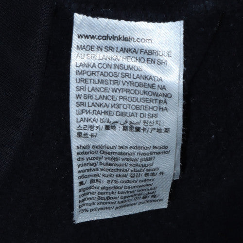 Mens UK Size S Calvin Klein Black Pullover Hoodie