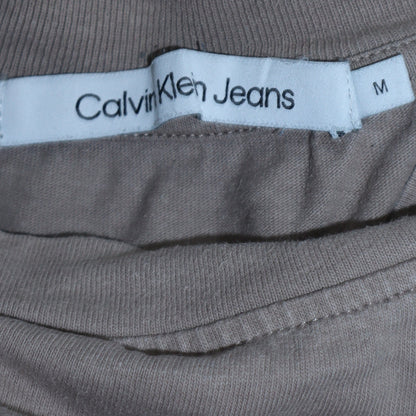 Mens UK Size M Calvin Klein Jeans Beige Pullover Sweatshirt