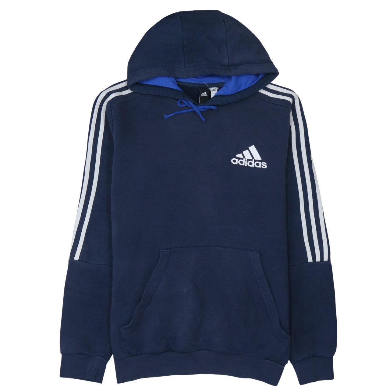 Mens UK Size L adidas Blue Pullover Hoodie