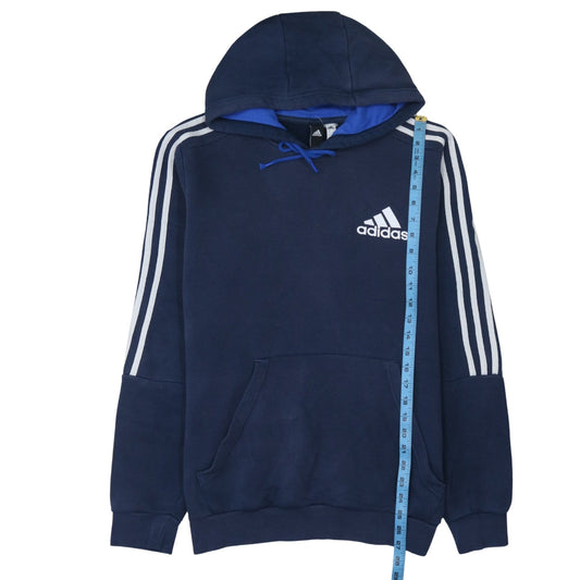 Mens UK Size L adidas Blue Pullover Hoodie