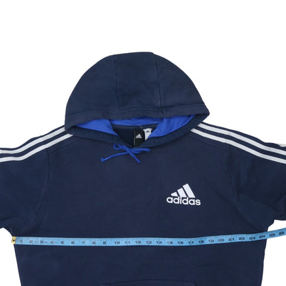 Mens UK Size L adidas Blue Pullover Hoodie
