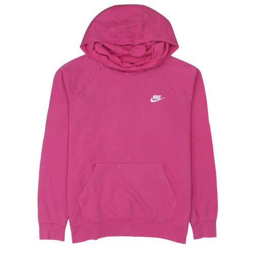 Womens UK Size L Nike Pink Pullover Hoodie