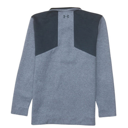 Mens UK Size M Under Armour Grey Henley Sweatshirt