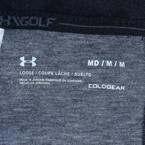 Mens UK Size M Under Armour Grey Henley Sweatshirt