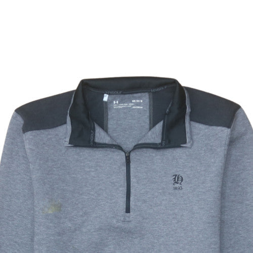 Mens UK Size M Under Armour Grey Henley Sweatshirt
