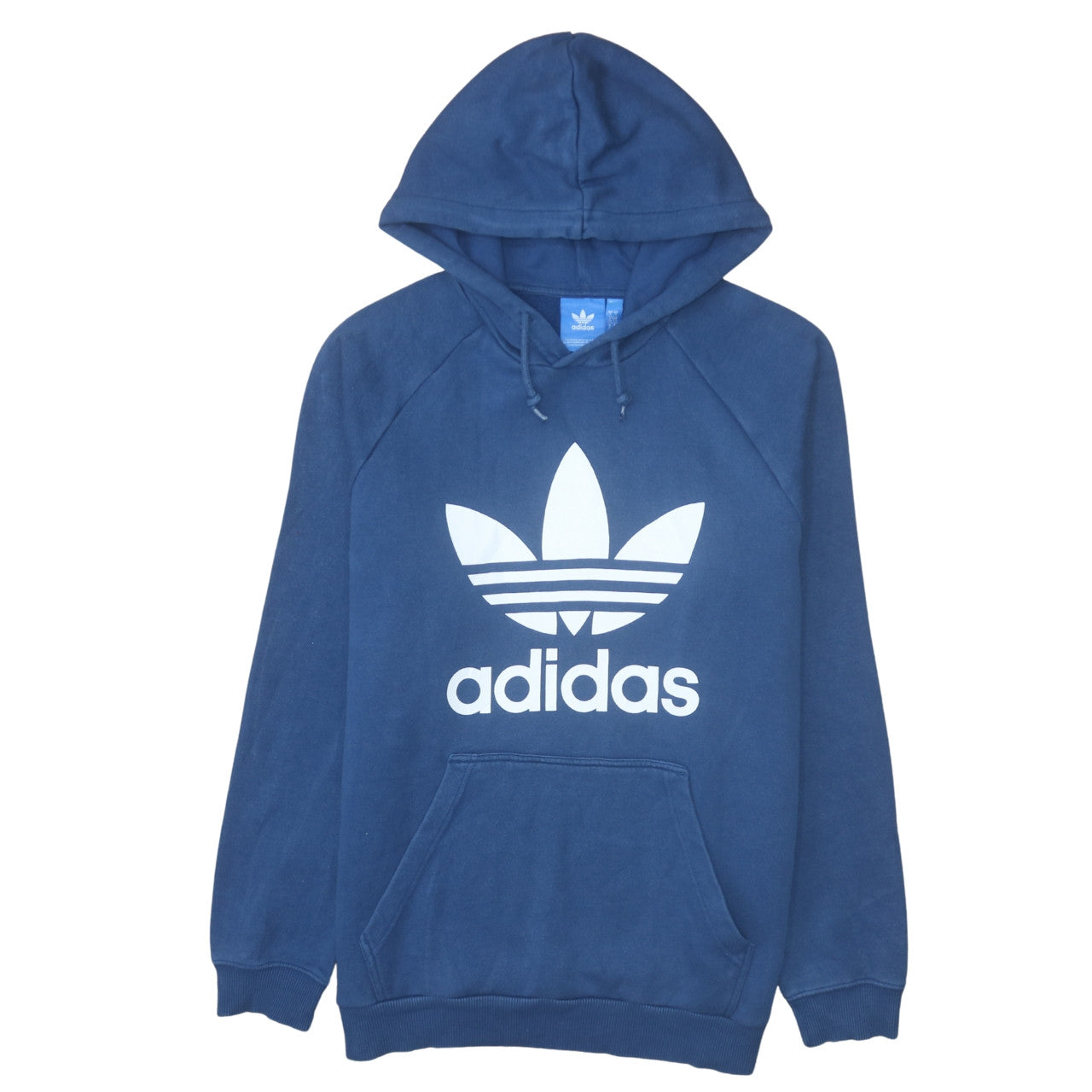 Mens UK Size L adidas Blue Pullover Hoodie