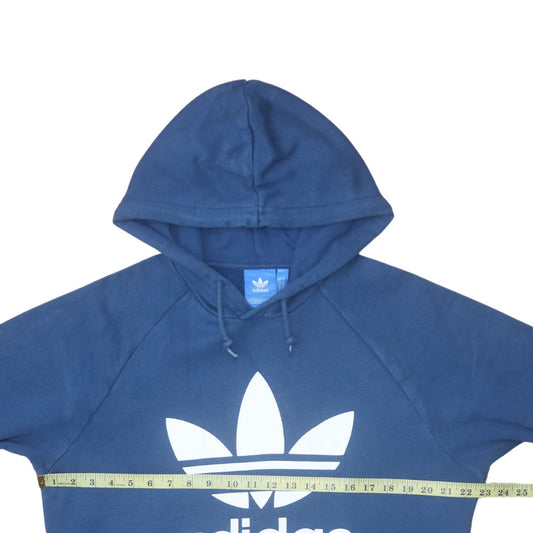 Mens UK Size L adidas Blue Pullover Hoodie