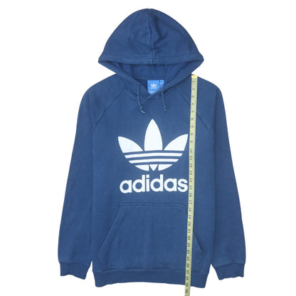 Mens UK Size L adidas Blue Pullover Hoodie