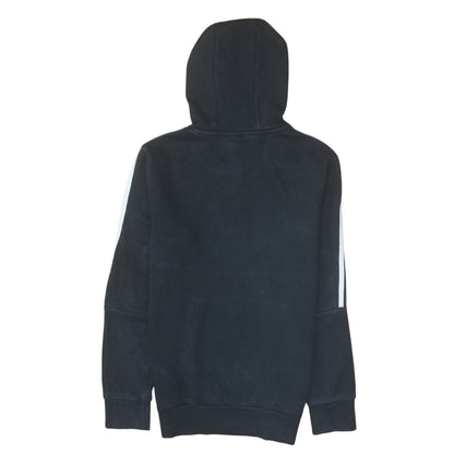 adidas Boys Black Pullover Hoodie 13-14 Years Fleece Sports Sweatshirt
