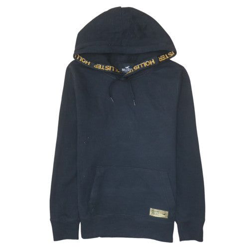 Mens UK Size XS Hollister Black Pullover Hoodie
