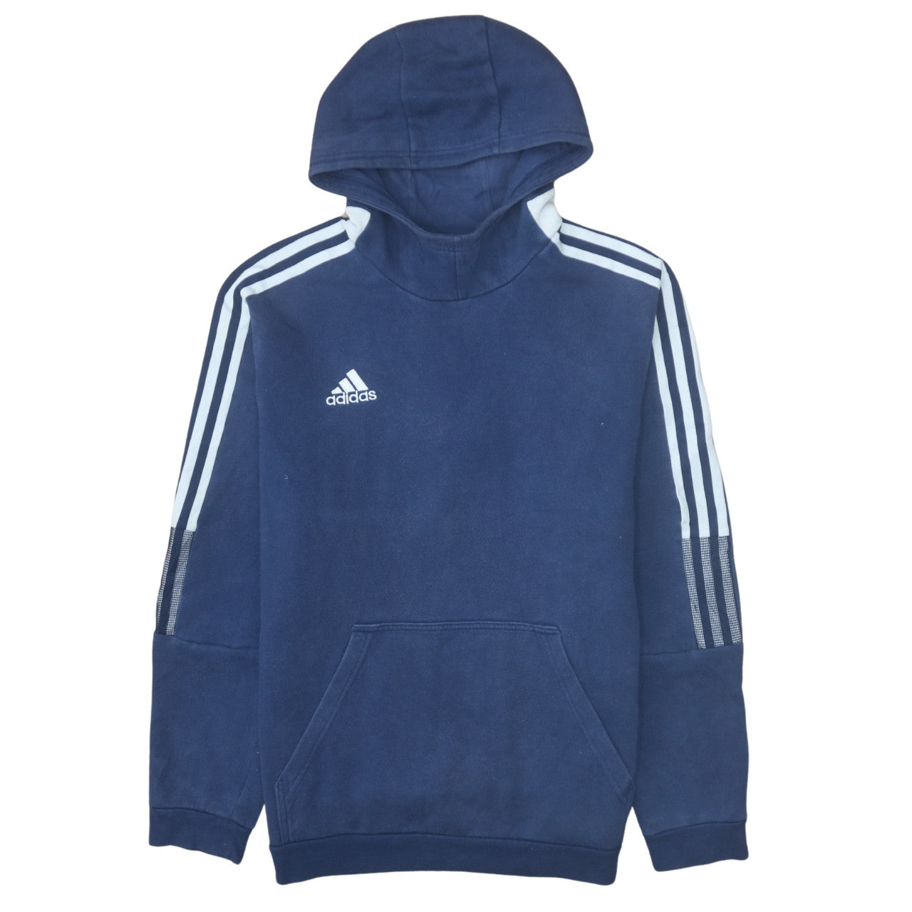 Mens UK Size L adidas Blue Pullover Hoodie