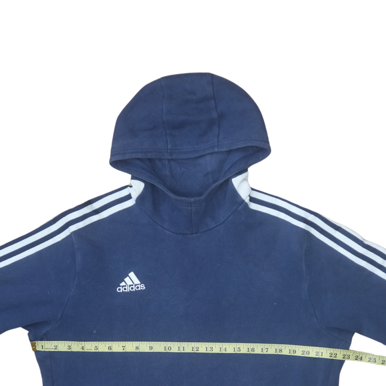 Mens UK Size L adidas Blue Pullover Hoodie