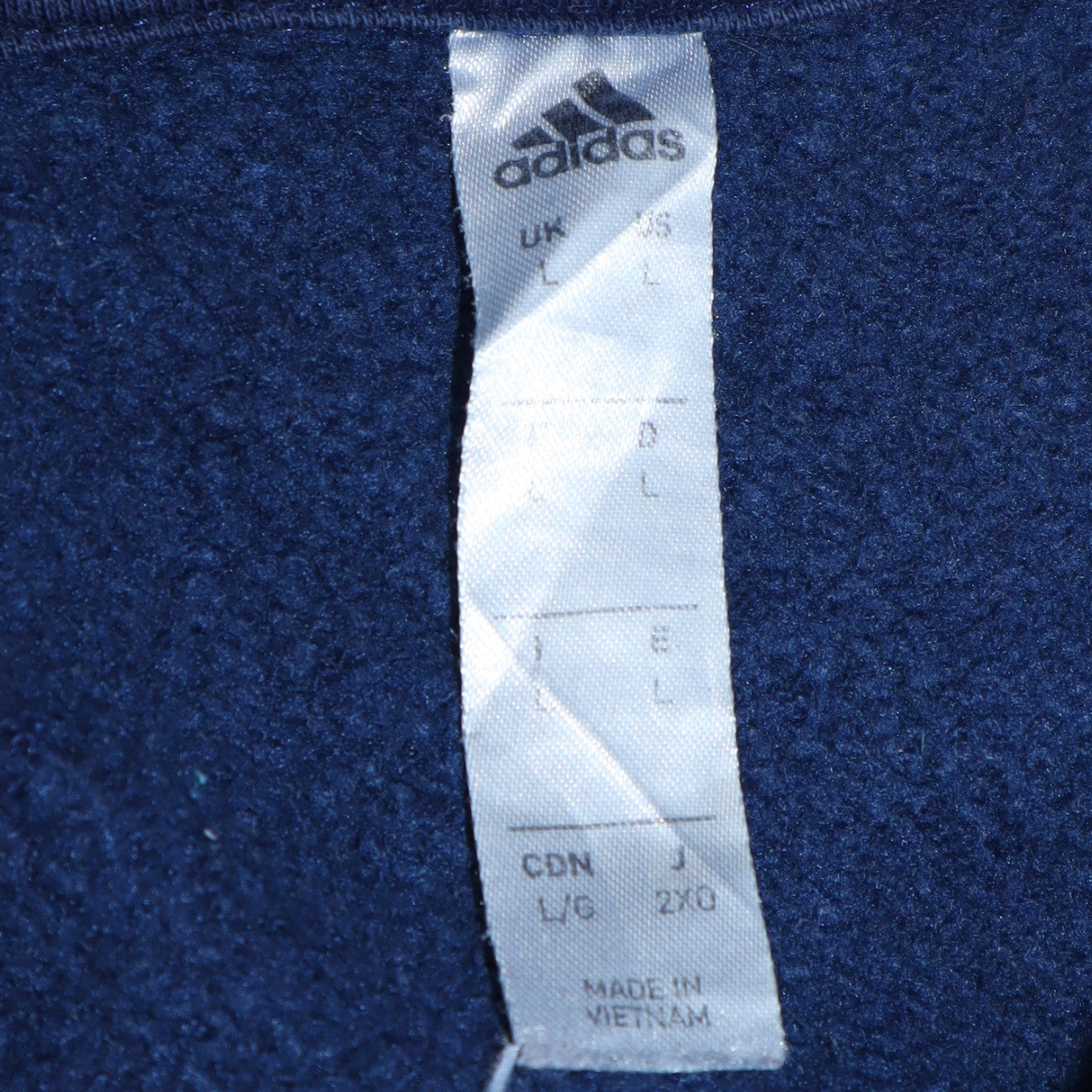 Mens UK Size L adidas Blue Pullover Hoodie