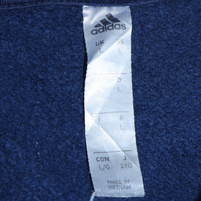 Mens UK Size L adidas Blue Pullover Hoodie