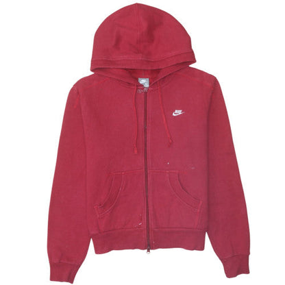 Mens UK Size XL Nike Red Full Zip Hoodie