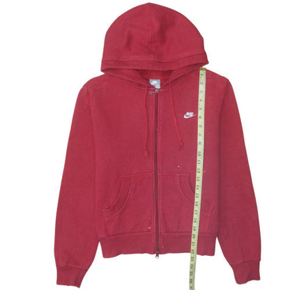 Mens UK Size XL Nike Red Full Zip Hoodie
