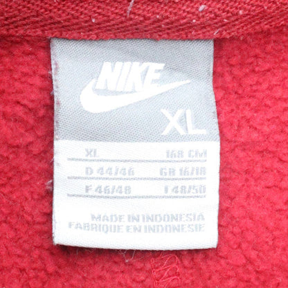 Mens UK Size XL Nike Red Full Zip Hoodie
