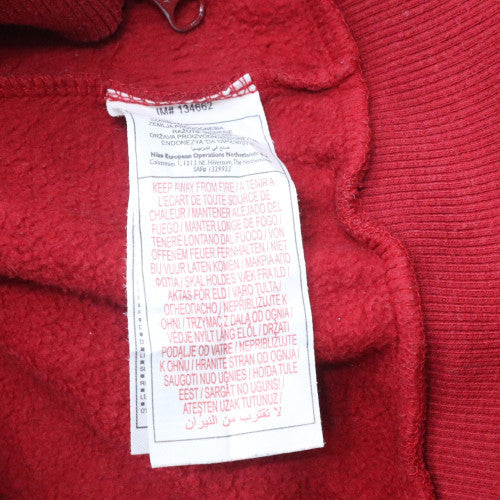 Mens UK Size XL Nike Red Full Zip Hoodie