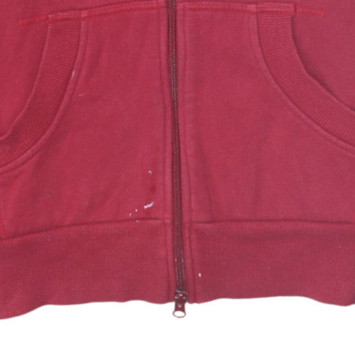 Mens UK Size XL Nike Red Full Zip Hoodie