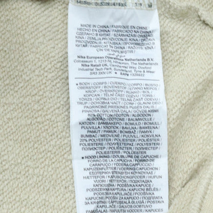 Mens UK Size XL Nike Beige Pullover Hoodie